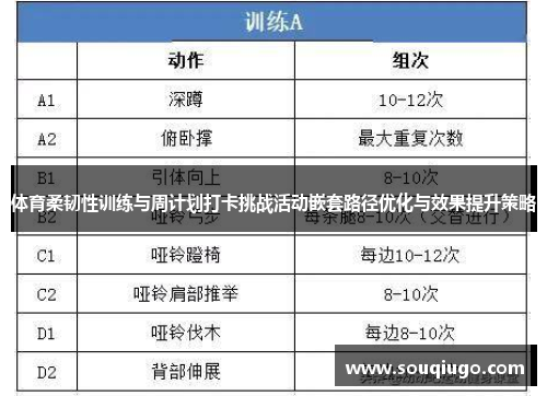 体育柔韧性训练与周计划打卡挑战活动嵌套路径优化与效果提升策略